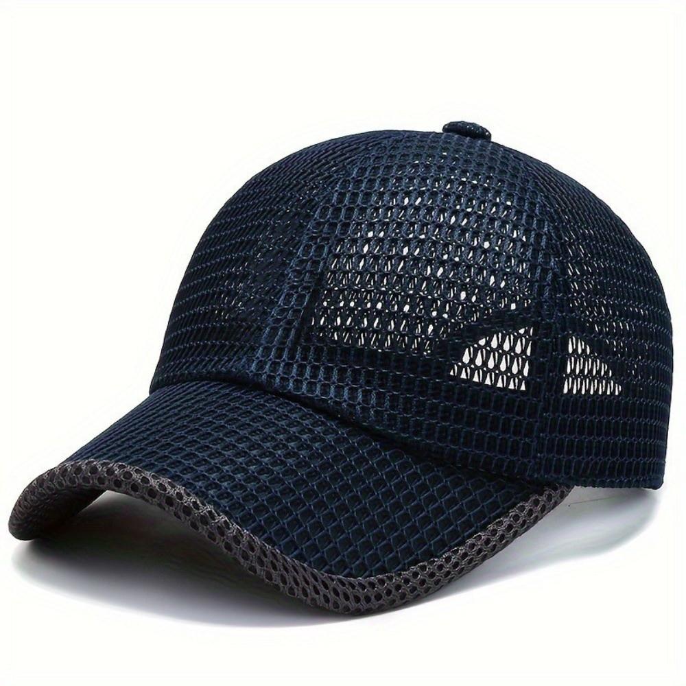 Adjustable Mesh Baseball Hats Sun Protection Outdoor Sports Hats For Man Women Unisex