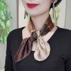 Women's Stylish Versatile Korean-Style Printed Polka Dot Small Square Scarf | Perfect for Pairing with Suits Shirts As a Shawl or Scarf