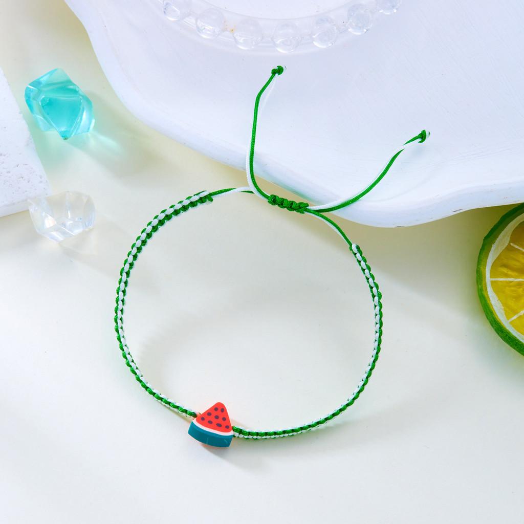 Summer Fruit Bracelet With Handmade Soft Clay For Women And Friendship Gifts