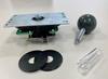 Sanwa Electronics [Detachable] PCB Type Joystick Lever, Flat Iron Plate with Shaft Cover, JLX2D-TP-8YT