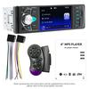 1 Din Car Radio Bluetooth 5.0, LHD Steering Wheel Remote, FLAC Audio Reversing Cam-Input, 7 Color Lights USB/TF/MP5 Player 4022D