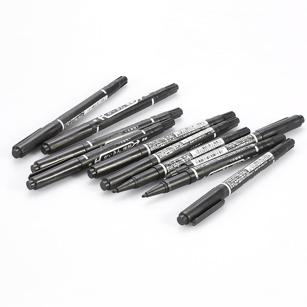 10PCSCelsiusBox Black Double Ended Skin Tattoo Pi cing Positioning ing Pen Tool