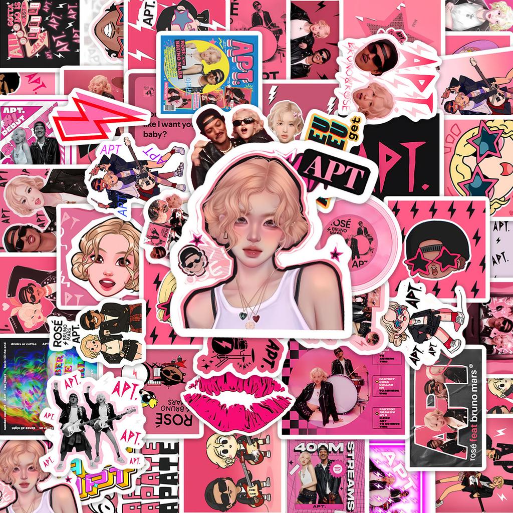 60 шт. Наклейки с песнями, Креативные наклейки Американская милая и крутая девушка