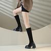 New Style Popular Brand Ladies Platform Black Boots Fashion Women Shoes Designer Modern High Long Boots Female Casual Boots