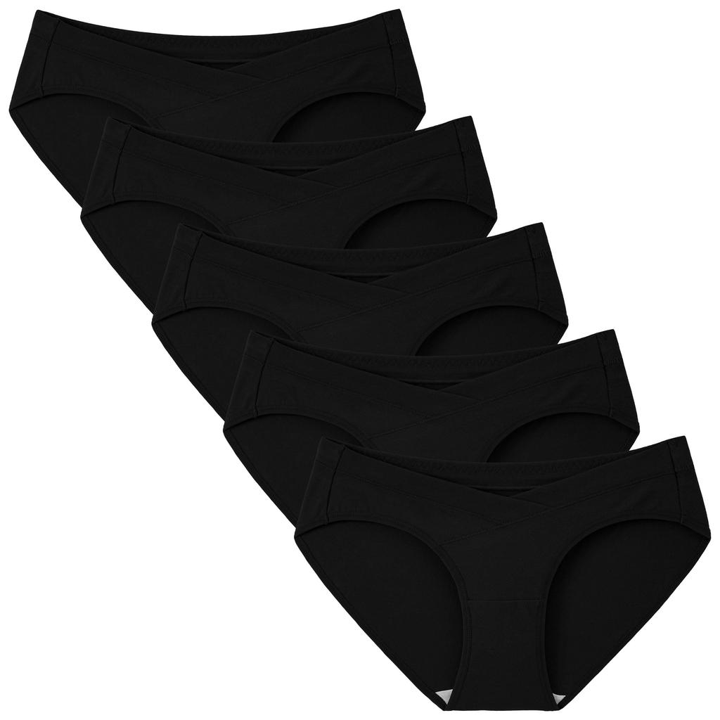 Maternity Low Pregnancy and Maternity Set of 5 [INNERSY] Shorts, Rise, Cotton, Pants, Pre- Post-partum, Underwear, Non-tight, Innerwear, Non-stuffy,