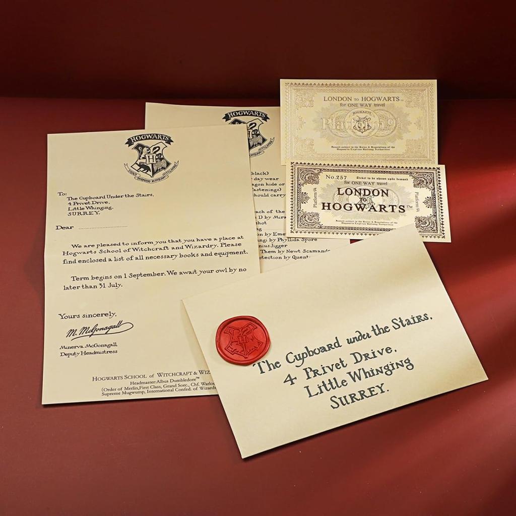 Harry Potter Map Hogwarts Admission Guide Replica Set Envelope Notebook Miscellaneous Goods Gift Decoration Christmas Birthday Gift Event Marauder's