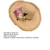 Women Straw Hat Imitation Flower Decor Wide Brim Sun Protection Hat Lightweight Quick-Drying Summer Sun Hat