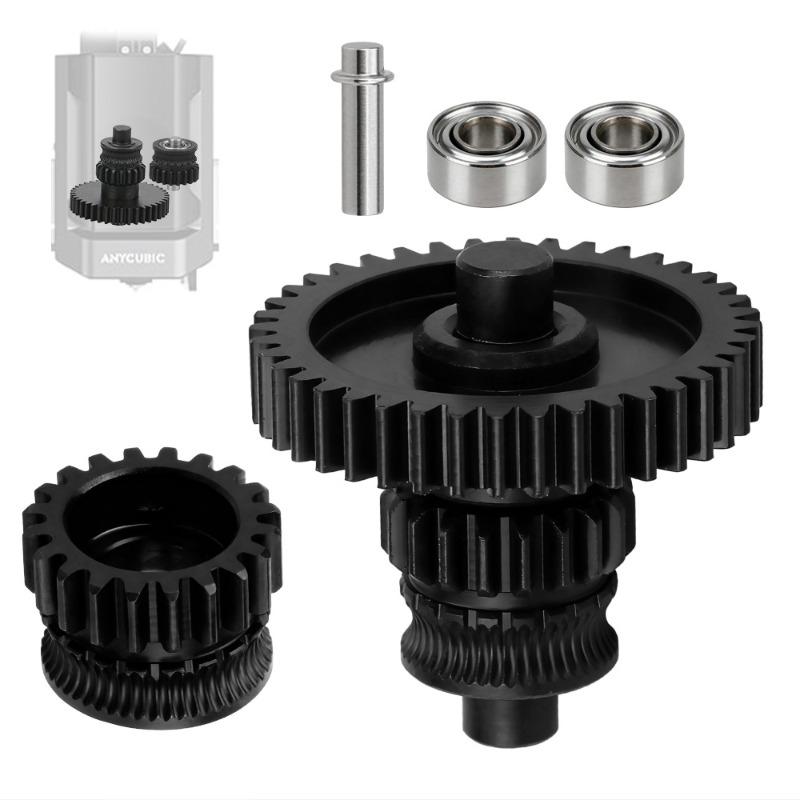 DLC Nano Coating Hardened Steel Extruder Gear Kit Wear Resistant Precise Feeding Upgrade Parts for 3D Printer