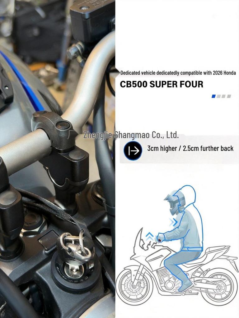 Подходит для Honda CB500SF: 26-модельный подъемник руля и крепление для смещения назад для регулировки высоты и аксессуаров.