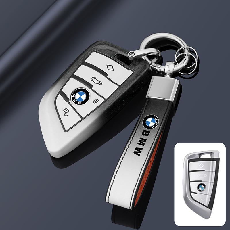 KWMBS1 Car Sticker Car Key Fob Ring Chain Cover Case For BMW 530i 540i 550e 750e 740i 760i X1 X2 X5 X6 X7 M5 iX1 iX2 iX XM i5 i7 2024 2