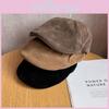 Solid Color Simple Suede Women Casual Beret For Autumn And Winter Daily Use