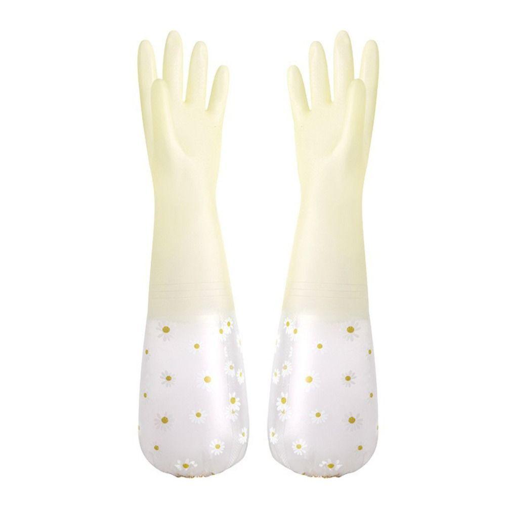 Waterproof Durable Kitchen Clean Tool Dishwashing Gloves Household Scrubber Cleaning Gloves