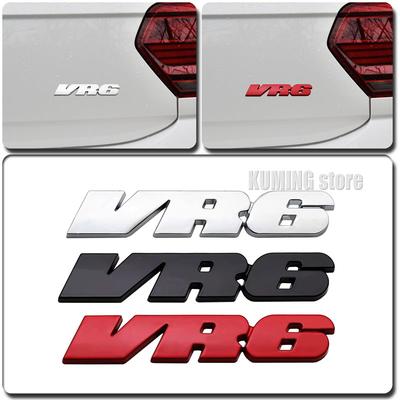 3D Styling VR6 Эмблема Металлическая Наклейка Корпус Задняя Крышка Багажника Наклейка Аксессуары Для VV V