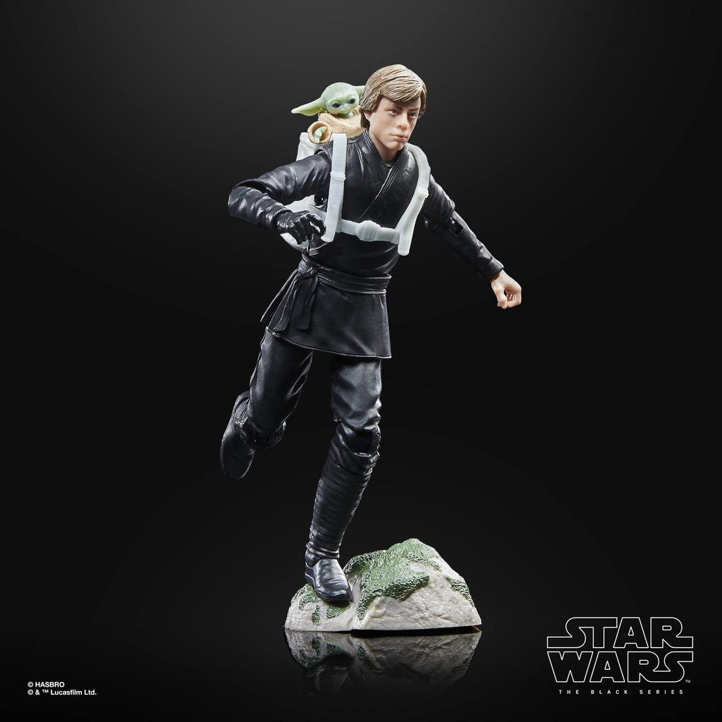 Hasbro STAR WARS Star Wars Black Series Люк Скайуокер Боба Фетт набор для детей от 4 лет и старше F8345 Оригинальный продукт и Grogu, (15 см)