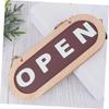Wood Open Sign for Business Decorative Doorplate Practical Store Status Indicator Double-Sided