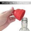 2 Pcs Silicone Wine Bottle Stoppers Elegant Hat Design Food Grade Material Good Sealing Uniform Inner Plug Bottle Stopper
