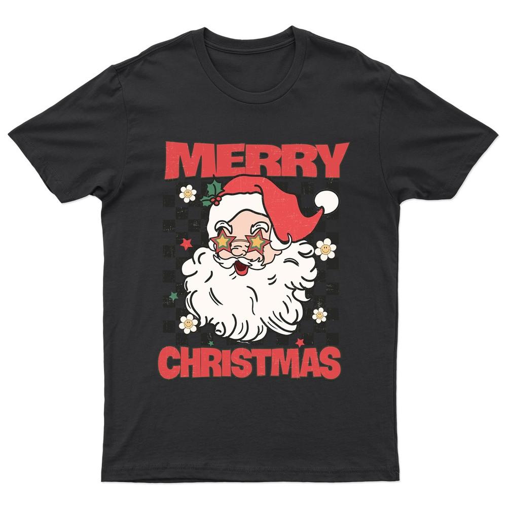 Merry Christmas Santa Claus TShirt Unisex Gift Retro Seasonal Funny Xmas a