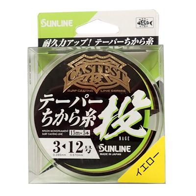 SUNLINE Коническая Нейлоновая Леска для Заброса Рыбалки CASTEST Коническая Мощность