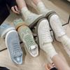 Fashion 2025 New Autumn Women's Low Cut Casual Walking Outdoor Lace Up Flat Shoes Women's Fashionable Sports Kawaii Shoes Sneakers