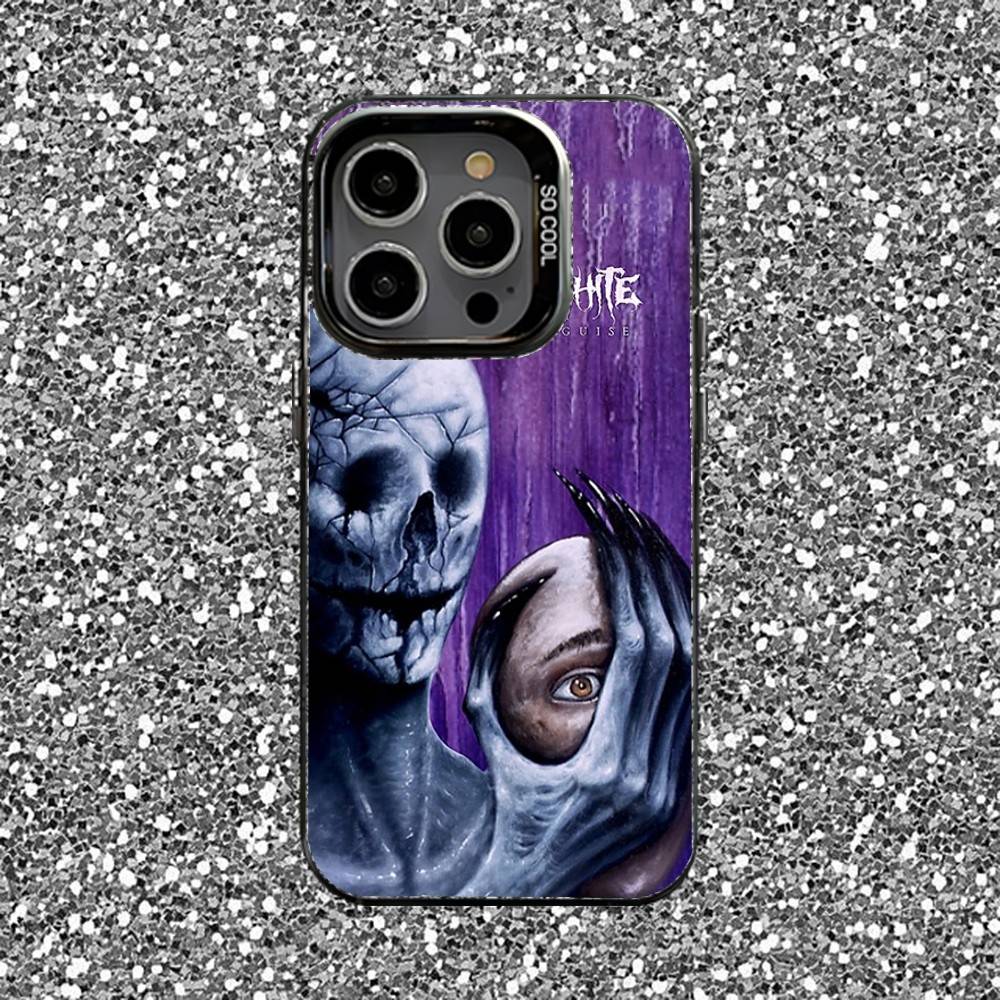 Чехол для телефона с изображением группы Motionless In White для iPhone 16,15,14,13,12,11,Pro,XS,Max,Plus,Mini,SE Черный Матовый Конфетный Ударопрочный Чехол