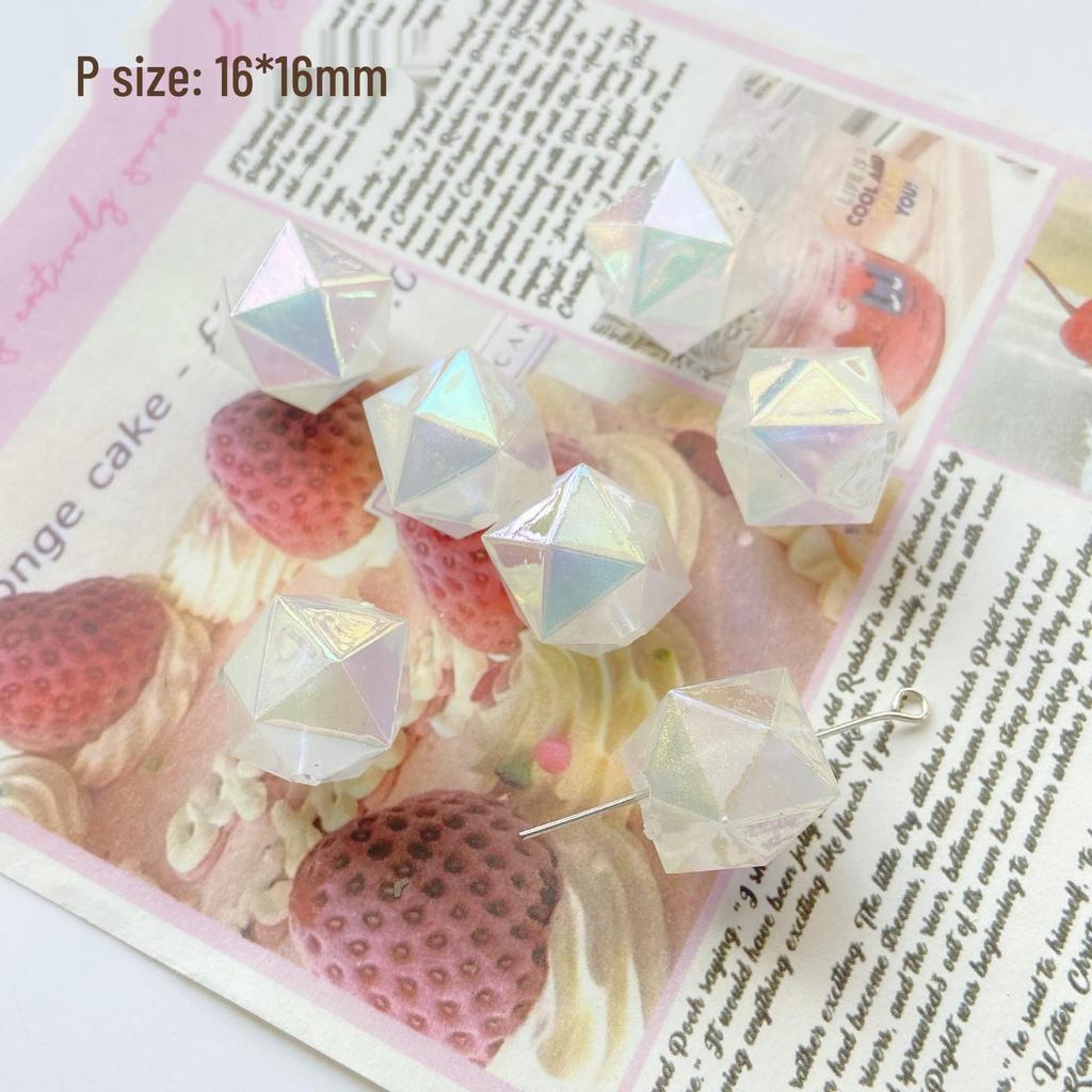 Green Series Hand-Painted Acrylic Beads for DIY Jewelry Making