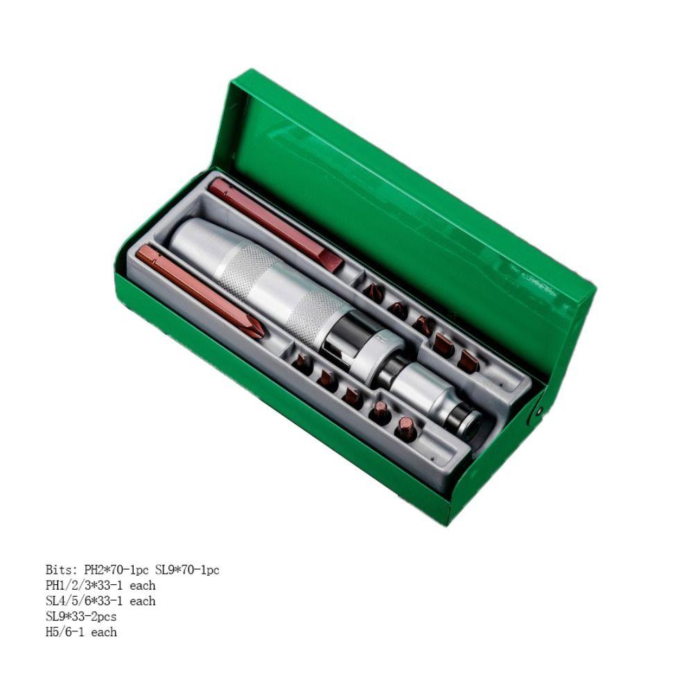 Detachable Impact Screwdriver Set Anti Slip Handle Screw Extractor Remover  Motorcycle