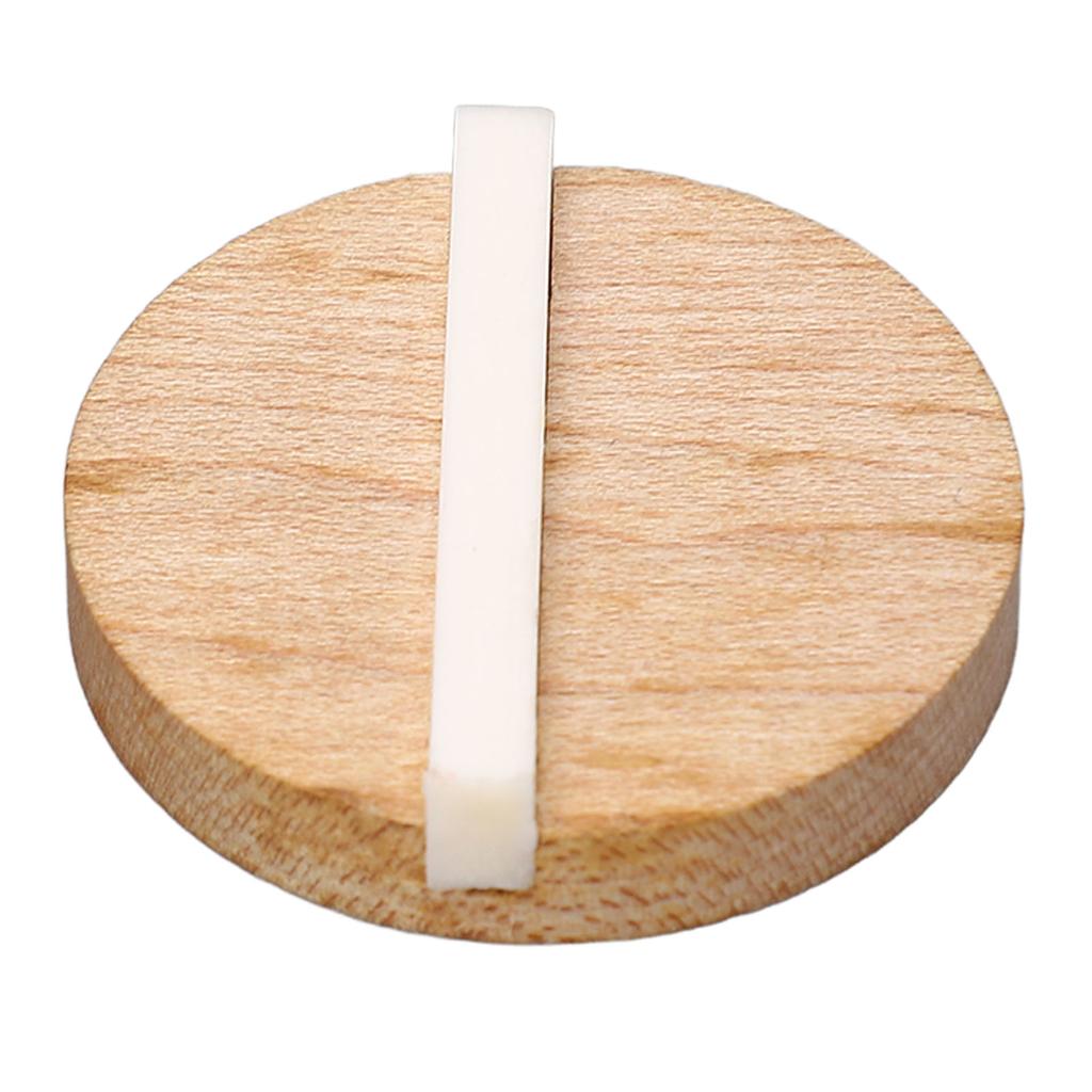 Guitar Resonator Biscuit Replacement Maple Wood Biscuit with Ox Bone Saddle for Single Cone Resonator GK999B