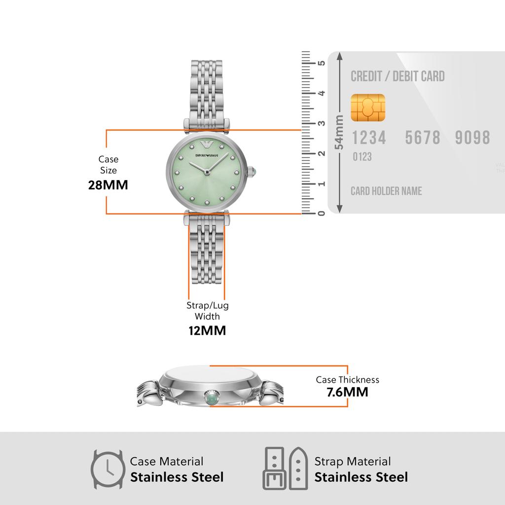 Emporio Armani AR11667 Silver Watch Women's