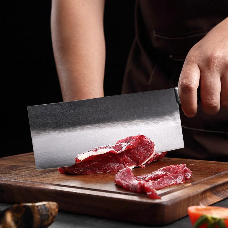 Forged Meat Cleaver 5Cr15Mov Stainless Steel Butcher Chopper Kitchen Chef Knife Fish Fruit Vegetables Meat Knife Cooking Tools