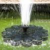 Solar Fountain Pump Bird Bath Fountain Garden Outdoor Water Pool Pond Floating Decor With 5 Nozzles Solar Panel