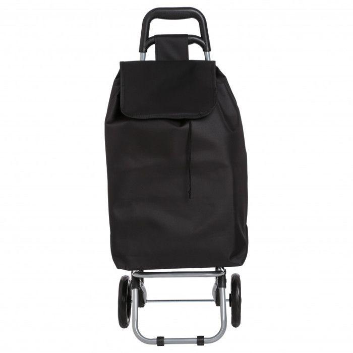 Atmosphera 2-wheel "Aquarelle" Foldable Market Cart - Black