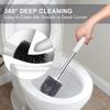 Набор щетки и держателя для унитаза, щетка для унитаза и держатель для организации ванной комнаты, силиконовая щетка для унитаза с мягкой щетиной