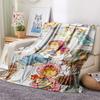1PC Sarah Kay Print Flannel Blanket, High quality Comfortable for All Seasons, Home Decor, Warmth and Comfort, Perfect for Christmas Gifts145