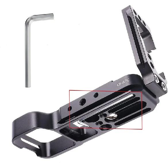 A7C Vertical Shoot Quick Release Plate Bracket Hand Grip for Sony Alpha 7C E-mount Full Frame Mirrorless Digital Camera