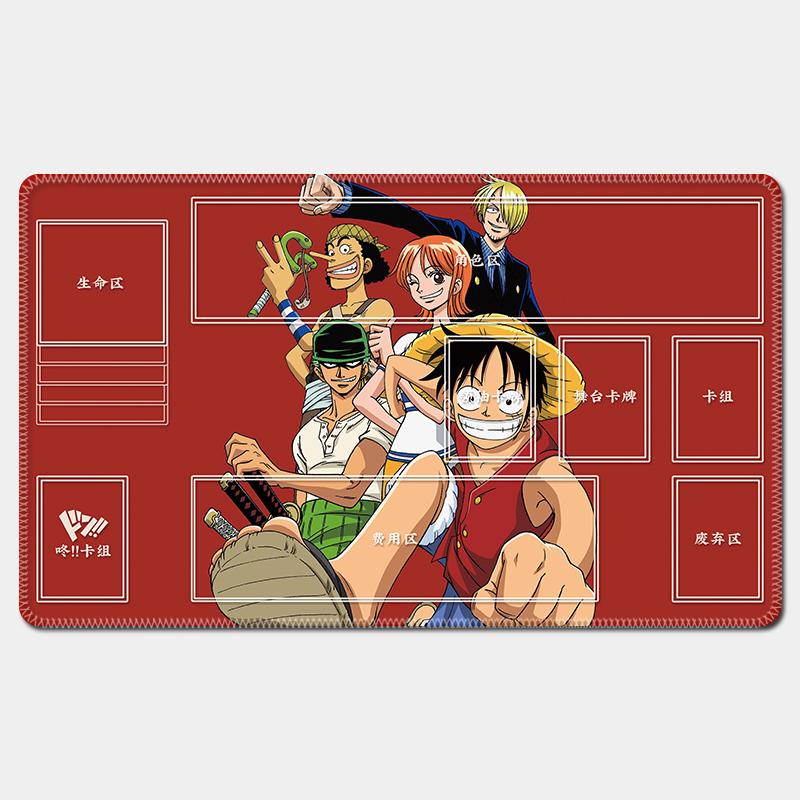 One Piece Luffy Card Battle Table Mat Opcg Zoro Robin Ace Single Player Board Game Card Battle Mat Anime Gift