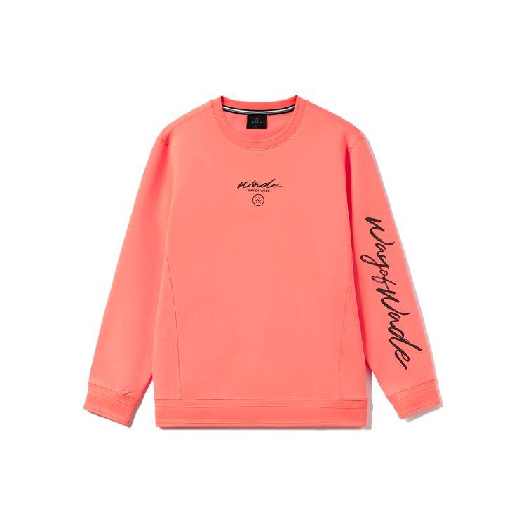 Мужская толстовка с круглым вырезом и принтом букв серии Li Ning Wade Desert-Pink AWDR397-4