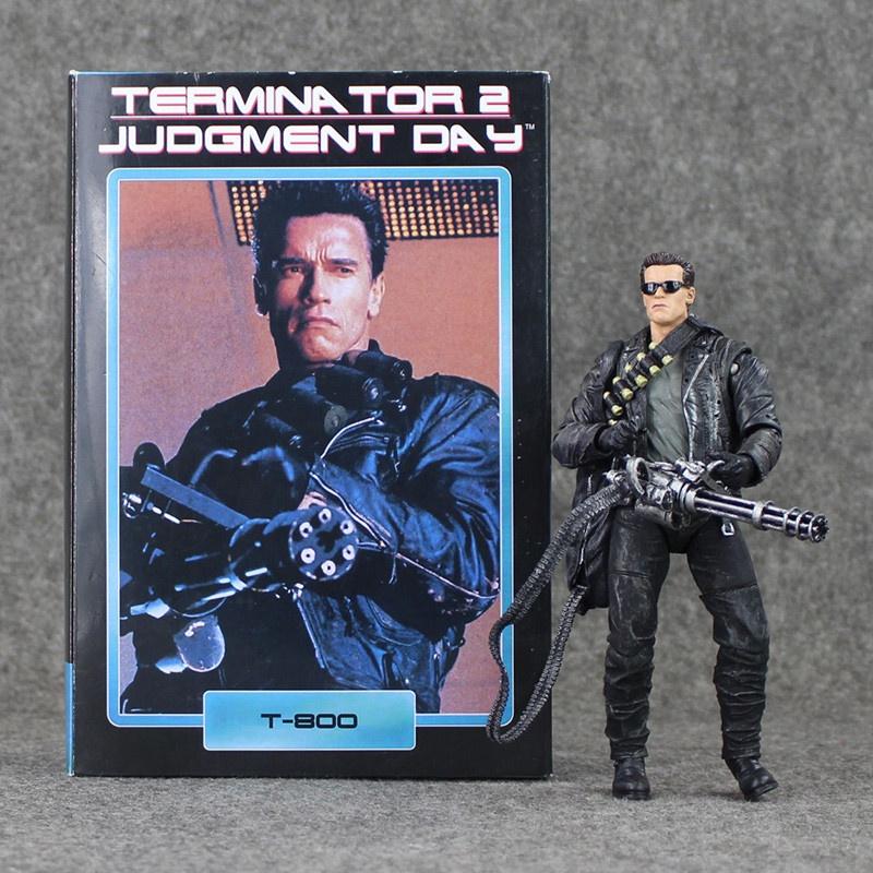 Neca 2 Terminator Judgment Day T800 Ultimate Deluxe Arnold 8" Action New Figure