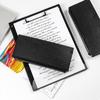 Nursing Folding Clipboard 9.48 Inch Portable Black Clipboard Students Folder Writing Board Clip Students Office Supplies