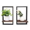 1/2Pcs Wall Plant Shelf Space Saving Plant Display Rack Strong Load-bearing Easy Assembly Indoor Plant Stand Wall Decor