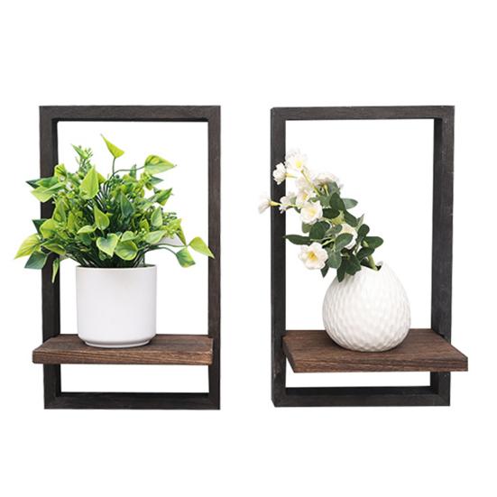 1/2Pcs Wall Plant Shelf Space Saving Plant Display Rack Strong Load-bearing Easy Assembly Indoor Plant Stand Wall Decor
