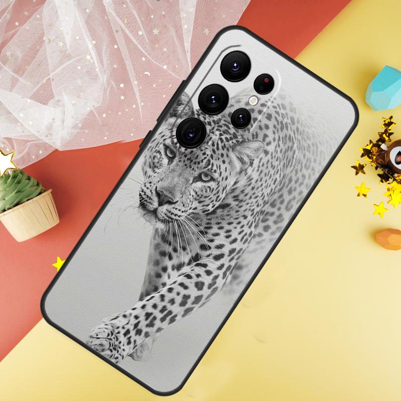 Leopard Tiger Lion Animal Phone Case For Samsung Galaxy S26 S25 S24 S21 S20 S22 S23 Ultra S10 Plus S25 FE Cover Coque