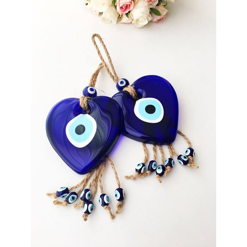 8 см большое сердце турецкое синее стекло Lucky Evil Eye турецкое греческое стекло подвесной защитный брелок на удачу турецкий подарок амулет