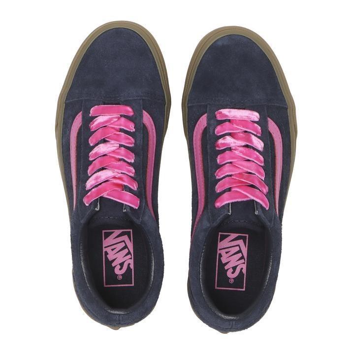 VN000E9T3E0 Vans Old Skool Мохнатый Замш Темно-синий Розовый (Мужской)