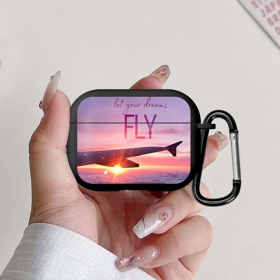 Чехол для наушников Чехол-крышка Для Airpods 4 2 3 1 Pro3 Pro Pro2 Самолет