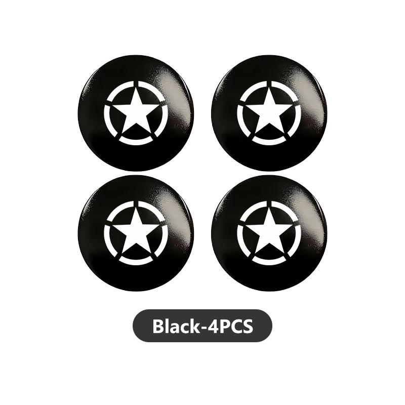 For Jeep Car Wheel Center Sticker Wheel Center Hub Cap Badge Decoration Decal JK JL JKU TJ YJ CJ Wrangler Rubicon Grand Cherokee