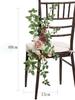 2 шт./компл., украшения для свадебного прохода, стулья, задняя скамья, композиция из цветов розы для уличного декора для свадебной церемонии, празднования