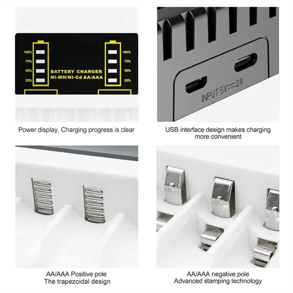 Chargering Ni-MH/Ni-Cd AAA/AA Charger Battery USB Charger Battery Charger Battery Fast Charger