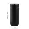 350ml Stainless Steel Insulated Cup with Tea Filter Coffee Vacuum Flasks Tea Brewing Cup  Travel