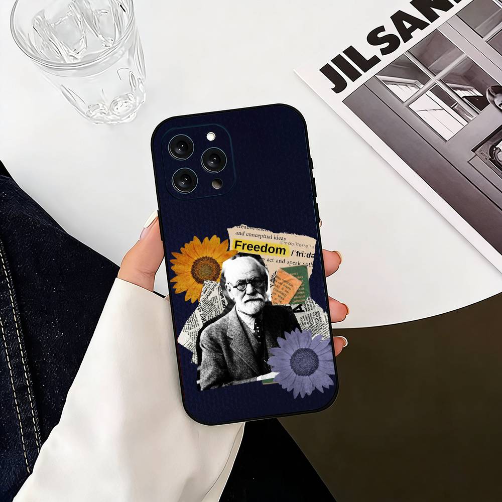 Sigmund Freud Psychoanalysis Phone Case Silicone Soft For IPhone 17 16 15 14 13 12 11 X XR Plus Pro Max Plus