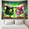 Magic witch And Friendship Tapestry Hanging for Bedroom,Livingroom, Playroom,Decor Art Room Wall Tapestry Holiday and Birthday Gifts